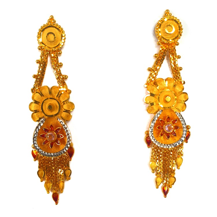 1 gram gold forming necklace set mga - gfn0014 - Image 3