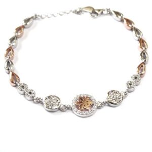 925 Sterling Silver Fancy Bracelet MGA - BRS0423