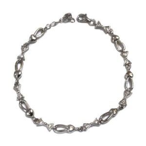 925 Sterling Silver Fancy Bracelet MGA - BRS0148