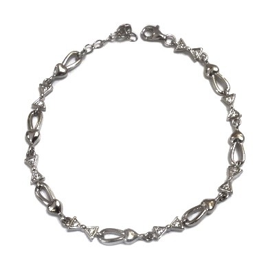 925 Sterling Silver Fancy Bracelet MGA - BRS0148