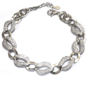 925 Sterling Silver Fancy Bracelet MGA - BRS0331