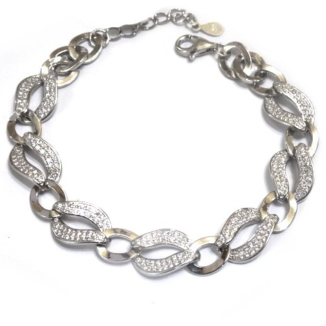925 Sterling Silver Fancy Bracelet MGA - BRS0331