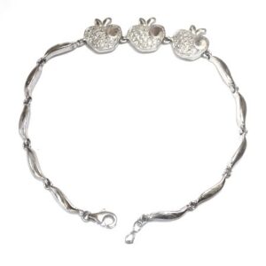 925 sterling silver apple shape bracelet mga - brs0076