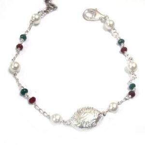 925 sterling silver pearl bracelet mga - brs0053