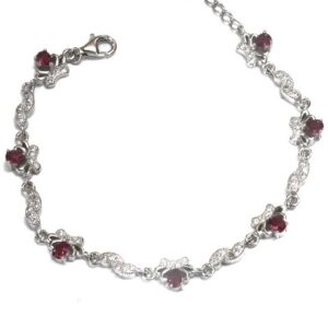 925 sterling silver queen shape bracelet mga - brs0081