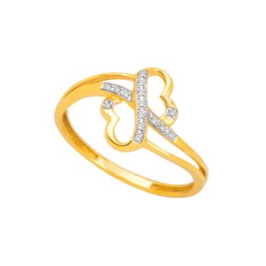 18k gold real diamond ring mga - rdr0049