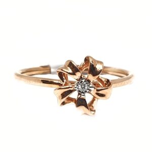18k rose gold real diamond ring mga - rdr0042