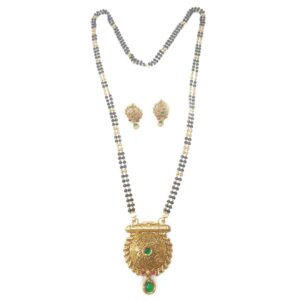 22k gold antique mangalsutra mga - gm005