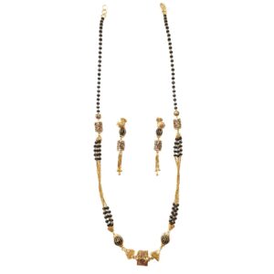 22k gold antique mangalsutra mga - gm004