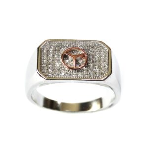925 Sterling Silver Mercedes Ring MGA - SR003