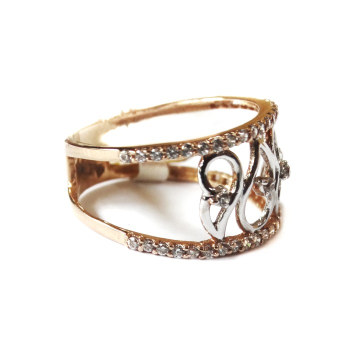18k rose gold fancy ring mga - rgr0038