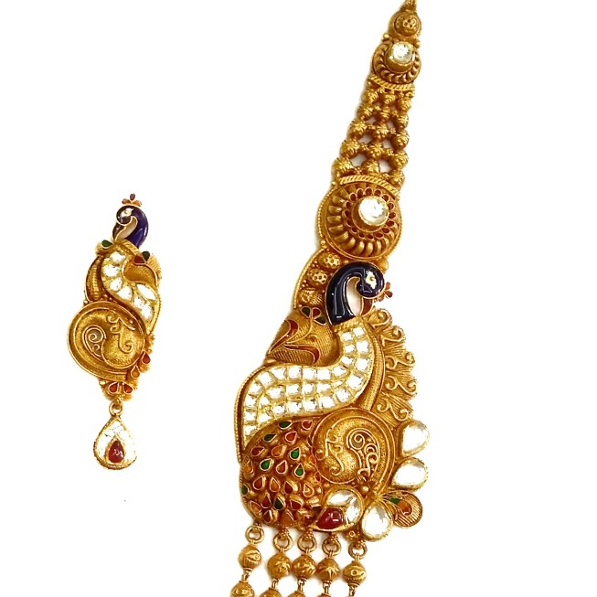 22k gold antique mala mga - am001 - Image 4