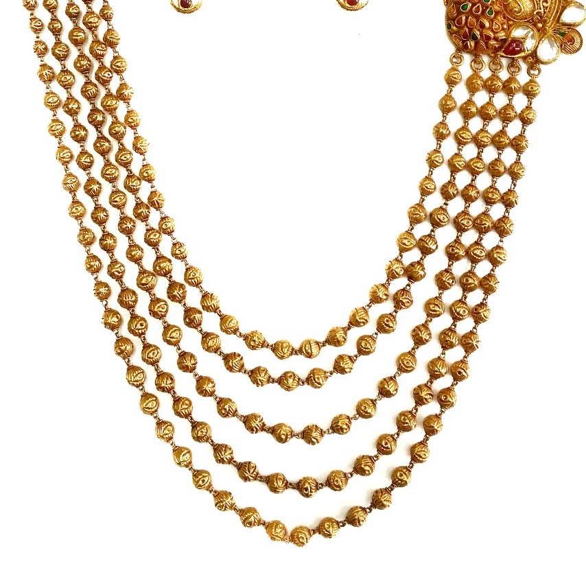 22k gold antique mala mga - am001 - Image 2