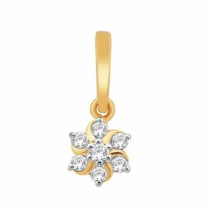 18k gold real diamond pendant mga - rp0031