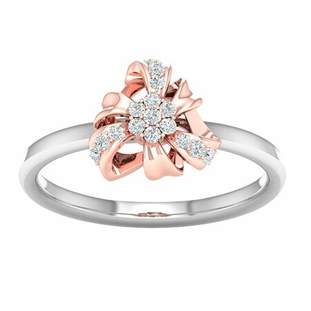 18k white gold rose gold ring mga - rdr0030