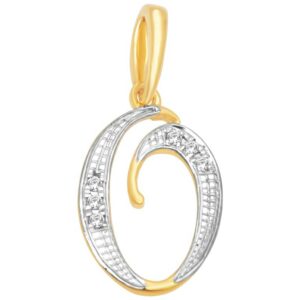 18k gold real diamond pendant mga - rp0015