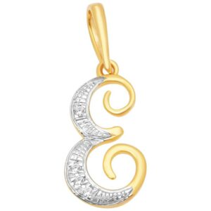 18k gold real diamond pendant mga - rp005
