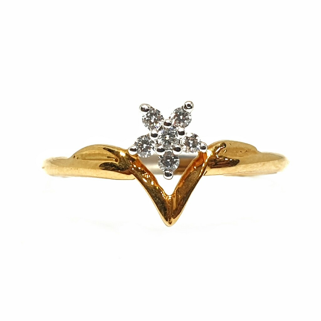 18k gold real diamond ring mga - rdr0017