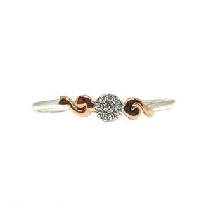 18k white gold real diamond ring mga - rdr007
