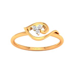 18k gold real diamond ring mga - rdr002