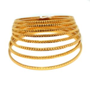 1 gm gold forming bangles mga - gf008