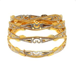 1 gm gold forming bangles mga - gf003