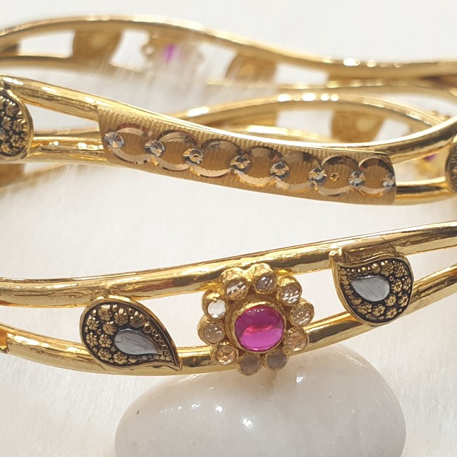 22K Gold Bangles - Image 2