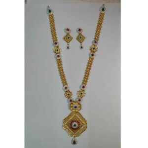 22KT Gold Ladies Indian Ethical Bridal Necklace Set