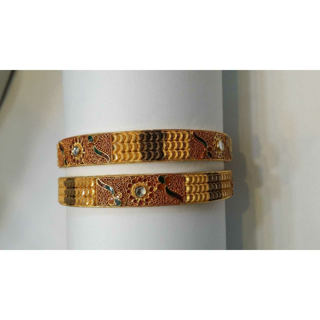 916 Ladies Gold Designer Kada
