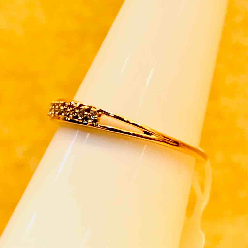 18KT Fancy Rose Gold Engagement Ladies Ring - Image 2