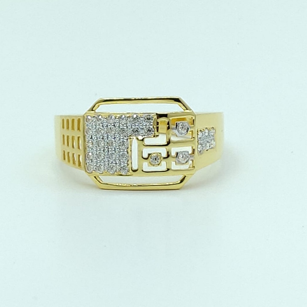 Gold engagement men's ring lmj-871