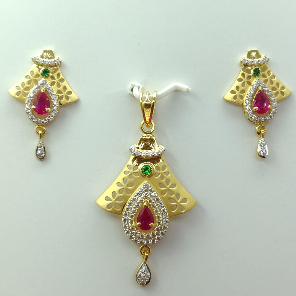 916 Gold Attractive pendant Set LMJ-584