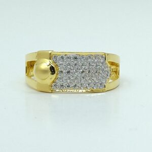 916 CZ Gold Trendy Ring LMJ-089