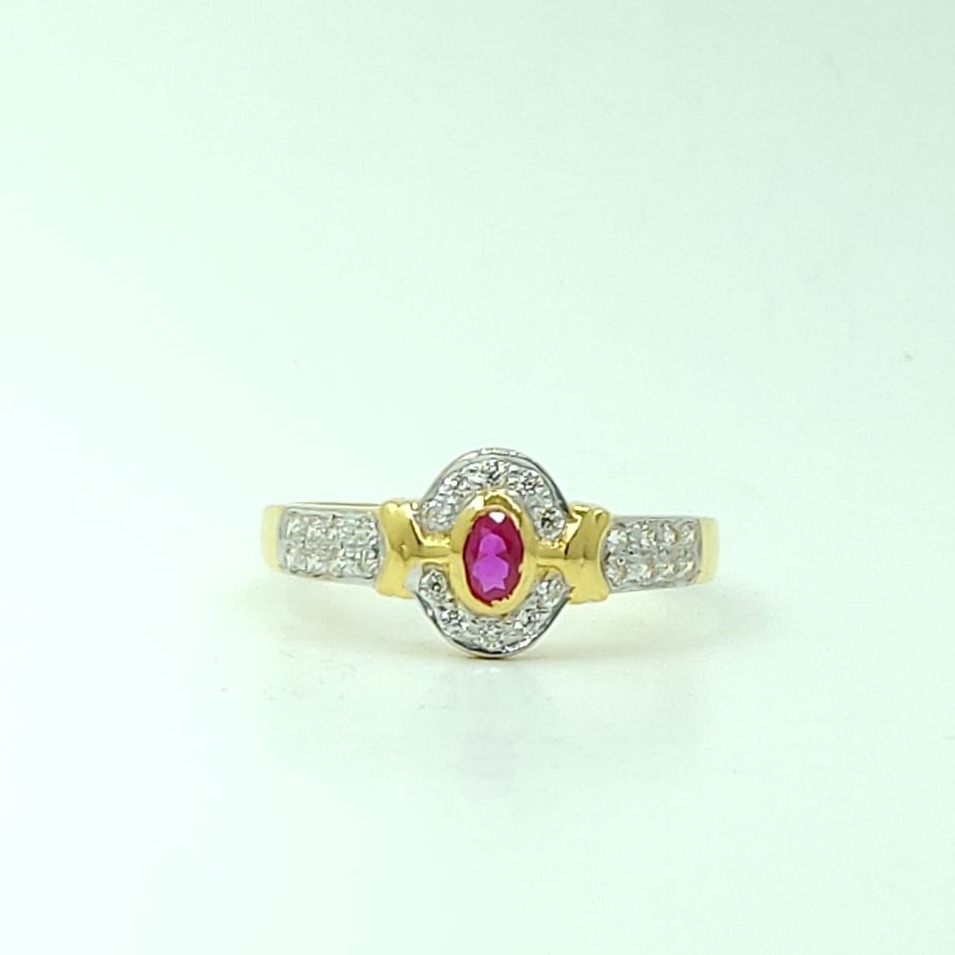 22KT Gold Diamond Ring LMJ-633