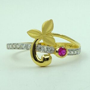 Flower Delicate Gold Women Ring LMJ-470