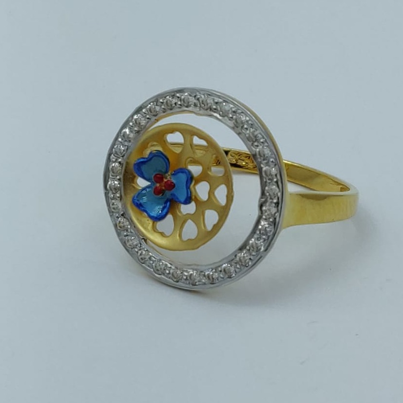 22KT Gold Flower Women Ring LMJ-487