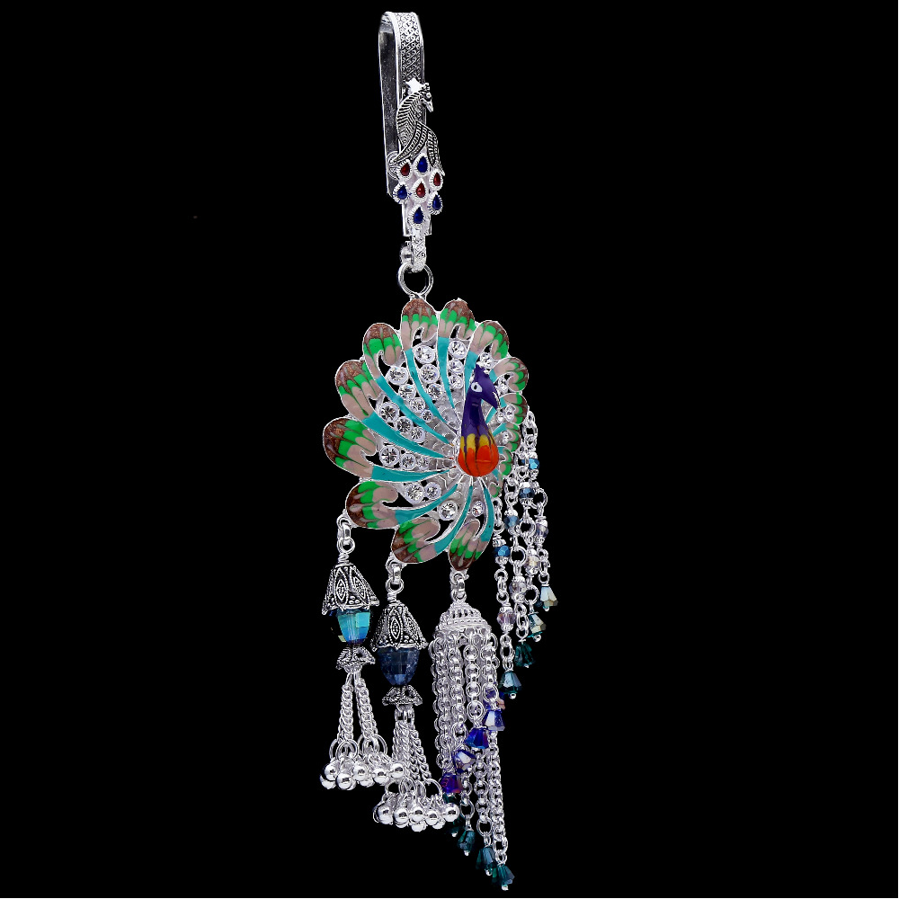 Silver minakari peacock style - Image 3