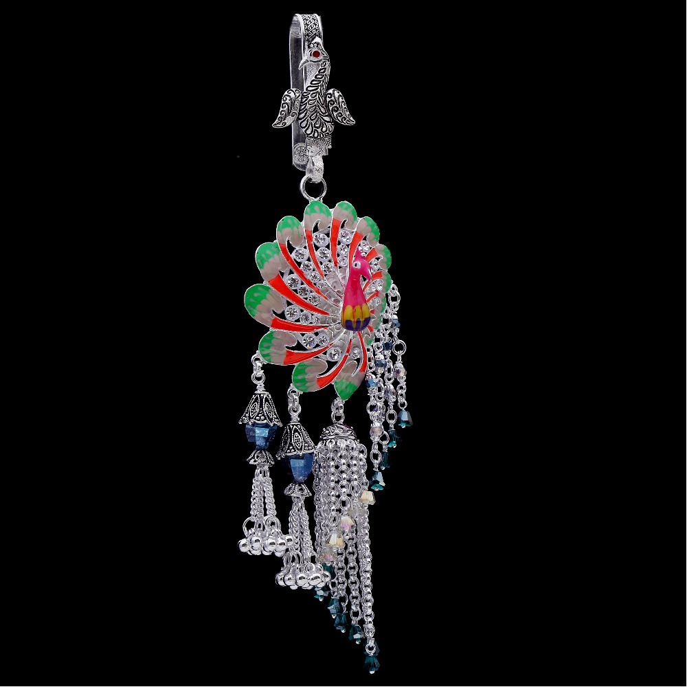 Silver minakari peacock style - Image 2