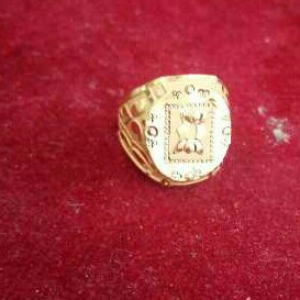 22KT Gold Gents Fancy Flower Ring