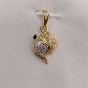 22KT Cz Gold Gents Casting Pendant