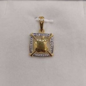 22KT Cz Gold Gents Casting Apple Shaped Fancy Pendant