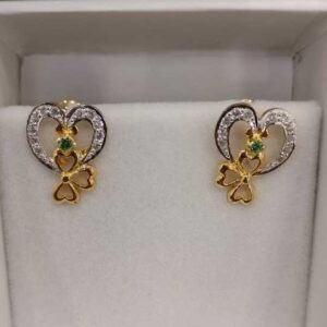 Gold Ladies Fancy Earrings