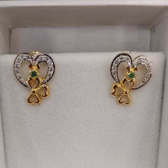 Gold Ladies Fancy Earrings