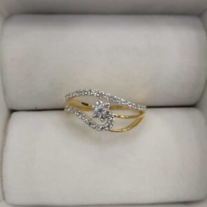 22K Gold Ladies Attractive Casting Ring