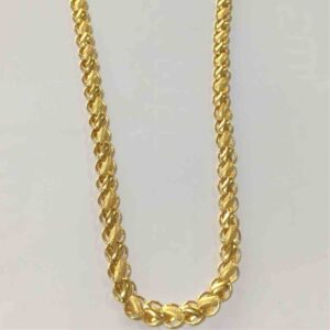 916 Gold Stylish Hollow Chain
