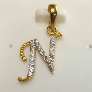 916 alphabet N Fancy Pendant