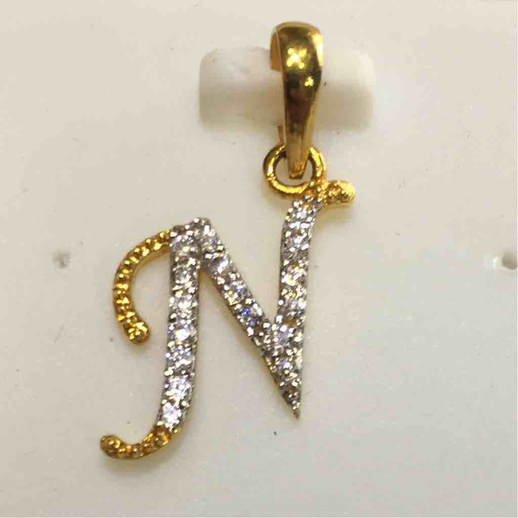 916 alphabet N Fancy Pendant