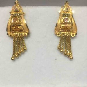 22KT Gold Meenakari Ladies Earrings