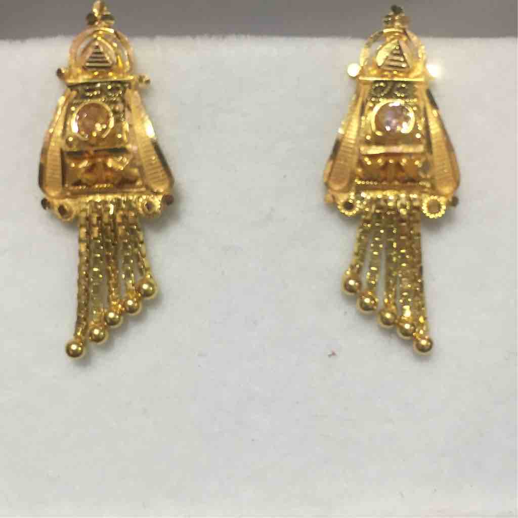 22KT Gold Meenakari Ladies Earrings