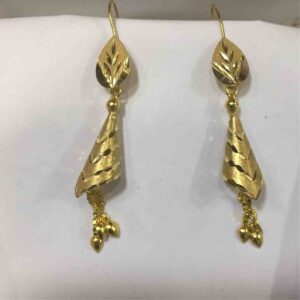 Attractive 916 Gold Long Earrings